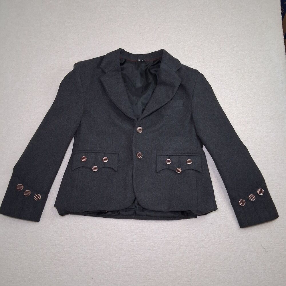 European Coat Mens S European Military Vtg Style Tailored Indie Steampunk Sz S - Picture 1 of 11